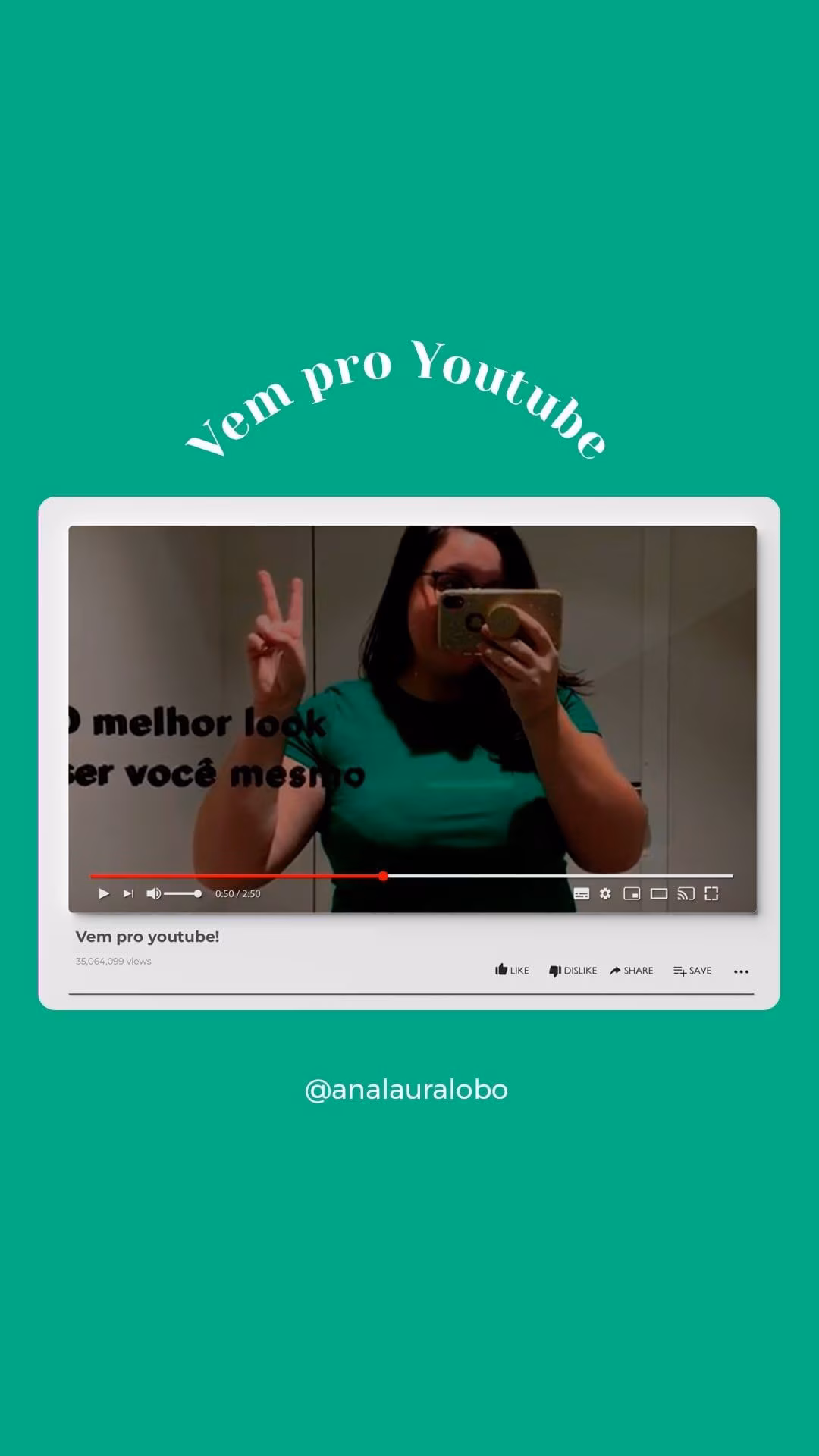 Trailer canal Youtube - Ana Laura Lobo